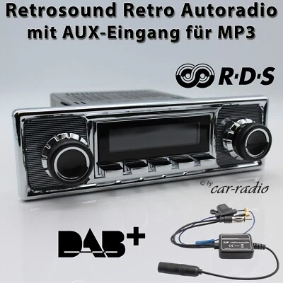 Retrosound Motor-1DAB Komplettset Becker Design MP3 DAB+ AUX-IN Retro Autoradio - Bild 1 von 4