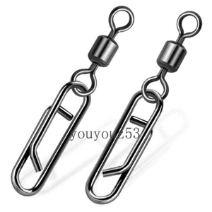 Fishing Swivel Snap Rolling Swivel Safety Snap Interlock Connector 66lb-110lb - Picture 1 of 18