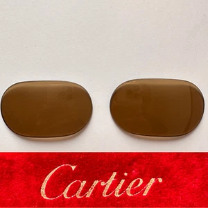 Genuine Vintage Cartier Must Louis Sunglasses Lenses Pair BR92 M553 57D/G - Picture 1 of 6
