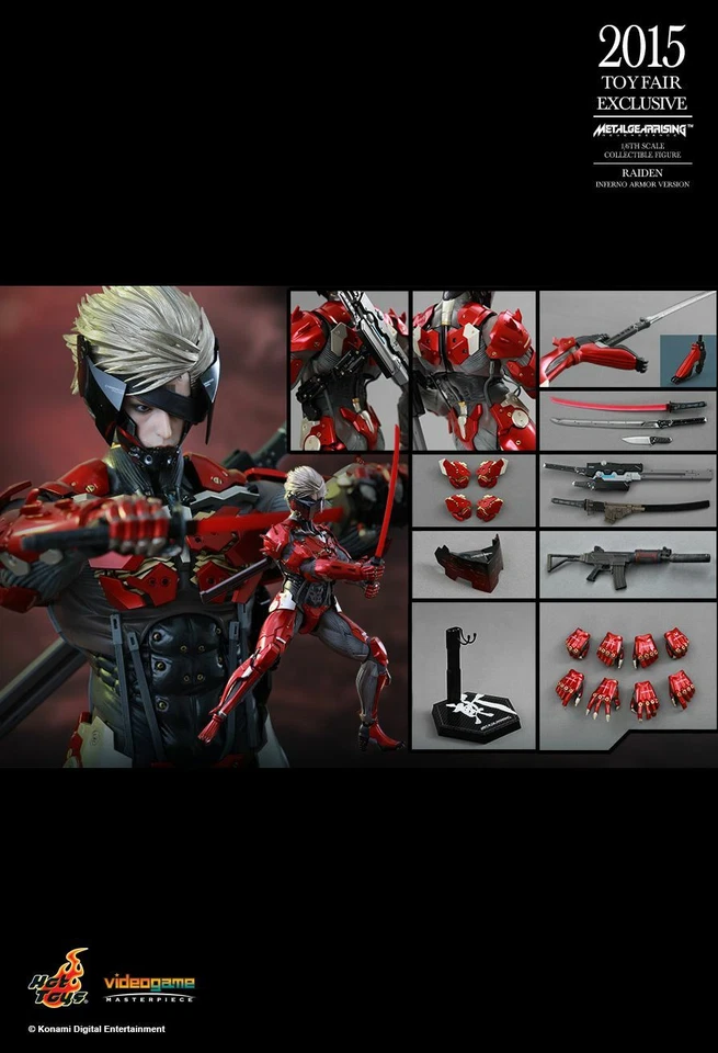 Hottoys Metal Gear Rising: Revengeance Raiden (versión Inferno Armor) en muy buen estado 19 nuevo Foto 1 de 1