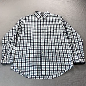 Pendleton Shirt Mens Large Blue White Bridgeport Button Up Outdoor Casual Adult - Picture 1 of 11