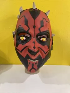 Star Wars Rubies Lucas Films Darth Maul Mask Rubber Vinyl Halloween Costume - Picture 1 of 6