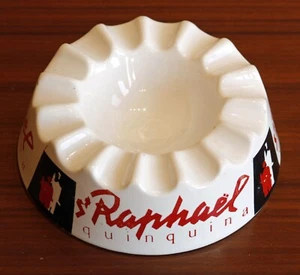 VINTAGE French St Raphael Ashtray 14cm Retro Home Bar Advertising French Bistro - Picture 1 of 5