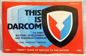 This is DARCOM 1962 to 1982 Army Materiel Development and Readiness Command Book - Picture 1 of 2