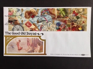 GB Benham 1992 Greetings 'Good Old Days' Set on First Day Cover Kings Cross SHS - Picture 1 of 1