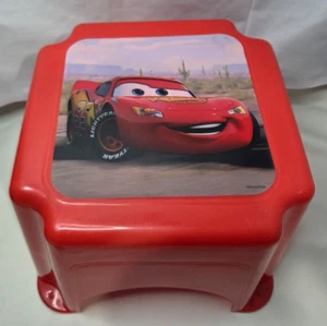 Disney Pixar Cars Lightning McQueen Toddler Step Stool Red 9''x 9''x 9'' - Picture 1 of 12