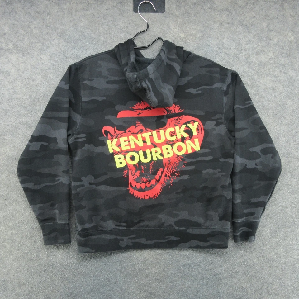 Sudadera con Capucha Howler Head Para Hombre Mediana Negra Gris Camuflada Kentucky Bourbon Sudadera Foto 1 de 4