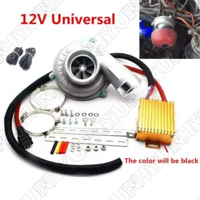 Car SUV Electric Turbo Supercharger Air Filter Intake TurboCharger Kit Universal - Image 1 of 4