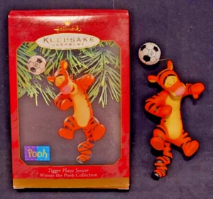 1999 Hallmark Keepsake Ornament Winnie the Pooh "Tigger Plays Soccer" -- NIB - Picture 1 of 2