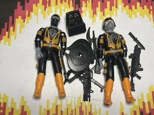 X2 Black Major Custom Gi Joe Cobra Cyber Snake Eyes Trooper 3.75 Agent Viper - Picture 1 of 1