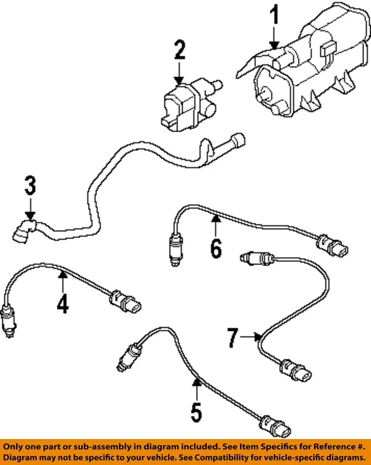 BMW OEM 06-16 Serie 1 M Componentes de Emisión - Bote de Vapor 16137163596 Foto 1 de 1