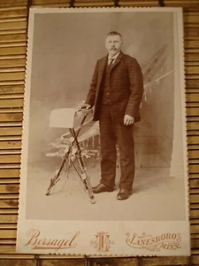 Vintage Photo - Unknown Man - Cabinet Card - Picture 1 of 2