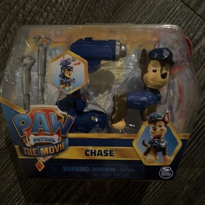 Фигурка PAW Patrol the Movie Chase с насадкой Pup Pack полицейская собака - Изображение 1 из 4