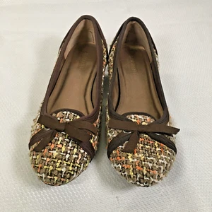 Seychelles Anthorpologie Meadows Tone Tweed Pfennigabsatz Ballerinas 7,5 - Bild 1 von 10