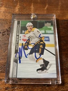 Matthew Benning Signed Upper Deck Card Psa Dna Coa Autographed Hockey Predators - Picture 1 of 3