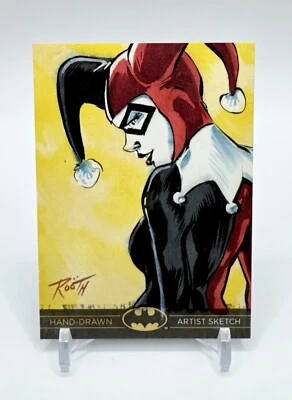 Harley Quinn 2012 Cryptozoic DC Batman: The Legend Sketch Card 1/1 Rare 2013 CZE - Image 1 of 2