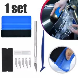 Car Vinyl Wrap Tool Kit Felt Squeegee Auto Window Tint Film Scraper Accessories - Picture 1 of 12