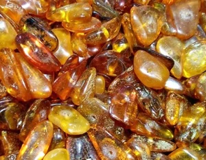 On sale! BALTIC amber nugget beads mix bag Weight of 50 carats 45-55 pcs - Picture 1 of 5