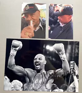 MARVELOUS MARVIN HAGLER (†2021) boxing signed in-person photo 20x30 autograph + photo - Picture 1 of 1