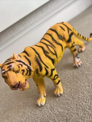 Large Orange/Black Stripe Tiger Toy. 10.5”inches. Great Gift. Good Condition - Image 1 of 4