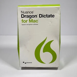 Nuance Dragon Dictate Version 4 for Mac Speech Recognition Software 2014 DVD - Picture 1 of 7