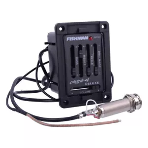 Classic 4 Deluxe Preamp PreAmplifier Pickup EQ Tuner for Acoustic Guitar QE AU - Picture 1 of 5