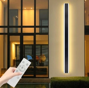 71 Inch Outdoor Wall Lights Modern Long Outdoor Wall Sconce IP65 3000K-6000k - Picture 1 of 6