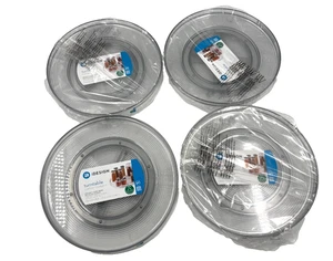 IDesign Linus Lazy Susan Turntable Organizer Rack Multiple Use 11" Clear Lot 4 - Picture 1 of 7