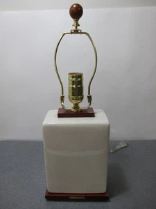 RALPH LAUREN Beige Color Crackle Ceramic Table Lamp - NO SHADE - Picture 1 of 9