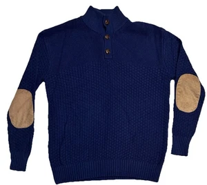 Retrootd Ranface Herren Wollpullover mit Ellenbogenaufnäher Größe L - Bild 1 von 11