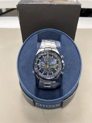 Citizen World Cronógrafo A-T Hombre Cronógrafo Multifunción Atomic Time Plateado Foto 1 de 3