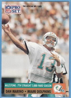 1991 Pro Set #25 Dan Marino. Miami Dolphins. - Image 1 of 2