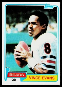 Vince Evans, 1981 Topps, #11, Chicago Bears, RC - Picture 1 of 2