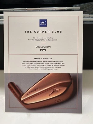 (BRAND NEW) Mizuno MP-20 Copper Limited Edition of 500 rare boxed 8x pieces MP20 - Image 1 of 4