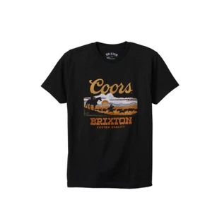 Brixton x Coors "Sunset" Short Sleeve Tee (Black) T-Shirt - Picture 1 of 1
