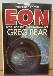 Eon par Greg Bear 1985, édition club de lecture signée couverture rigide en housse de protection E2