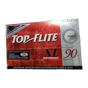 Top Flite XL Performance 90 Titanium Explosive Distance 15 Golfbälle NEU VERSIEGELT - Bild 1 von 1