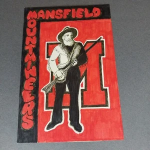 Mansfield University Mountaineers Pennsylvania Sammelalbum Shadowbox Kunstwerk Kunst - Bild 1 von 1