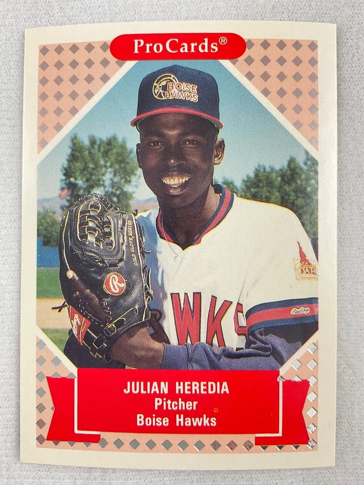 1991 Tomorrow's Heroes Baseball Card#040-Julian Heredia, Boise Hawks - Image 1 of 1