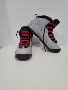Junior Nike Air Jordan 10 Retro X GS 487211-009 Wolf Grey Black Legion Red 7Y - Picture 1 of 10