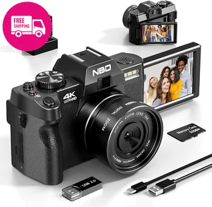 4K Digital Camera - 48MP UHD | Vlogging & Photography Camera (Black) ๐ธ - Picture 1 of 12