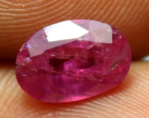 IGI CERTIFIED 100% Natural Ruby Faceted Loose Gemstone Making Jewelry 1.75 Ct - Picture 1 of 10