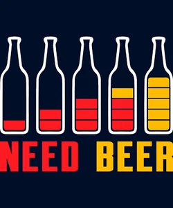 Need Beer Decal Sticker 5 inches longest side - Picture 1 of 1