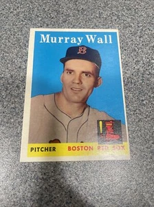 MURRAY WALL 1958 Topps #410 Baseball Card Boston Red Sox - Picture 1 of 3