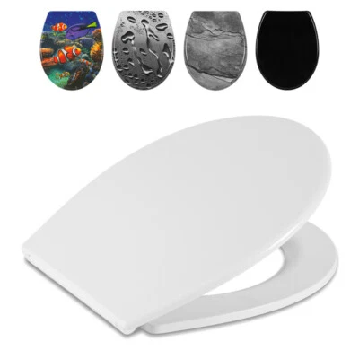 WC Sitz Toilettensitz Bad mit Softclose Toilettendeckel Klodeckel WC-Brille - Bild 1 von 4