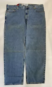 Jeans Levis 550 Red Tab Uomo 44x32 Relaxed Fit No Elasticizzato Denim Blu Hanno Macchie - Foto 1 di 4