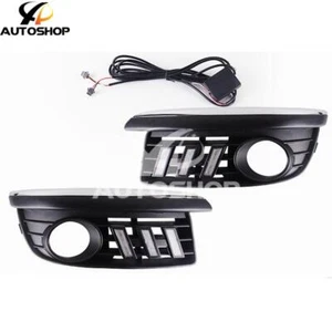 For VW Jetta MK5 Sagitar 06-10 LED DRL Daytime Running Lights Fog Lamps Bumper - Picture 1 of 10