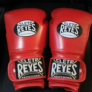 14oz Red CLETO REYES Boxing Sparring Training Gloves Made in Mexico - Picture 1 of 9
