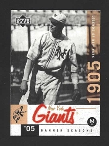 2001 Upper Deck Legends of New York - Banner Seasons Christy Mathewson #53 - Picture 1 of 2