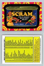 Scram #49 Wacky Packages 2015 Topps Mod Rad Parallel Card/Sticker